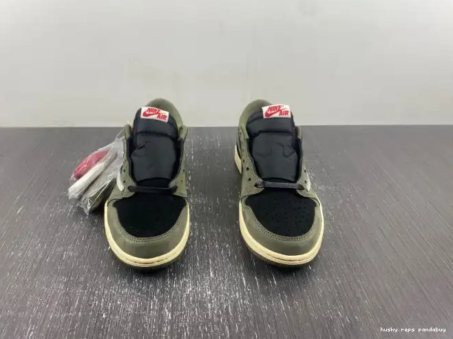 Cheap Husky SP DM7866-002 1 AIR TRAVIS OLIVE' 'BLACK X SCOTT OG JORDAN LOW 0403